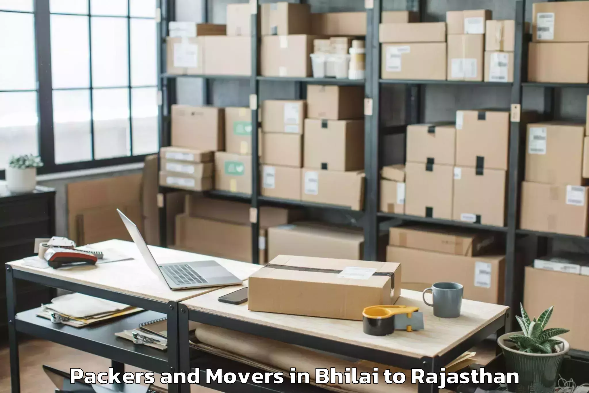 Trusted Bhilai to Sangam University Bhilwara Packers And Movers